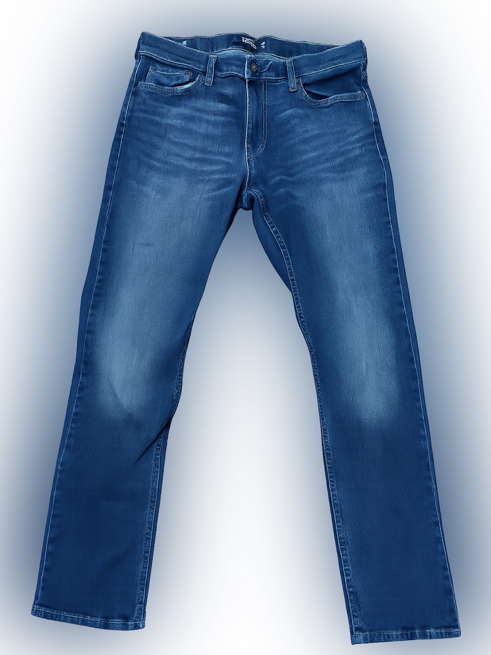 Hollister Epic Flex Slim Straight Jeans Mens 32x32 Medium Wash Stretch Denim